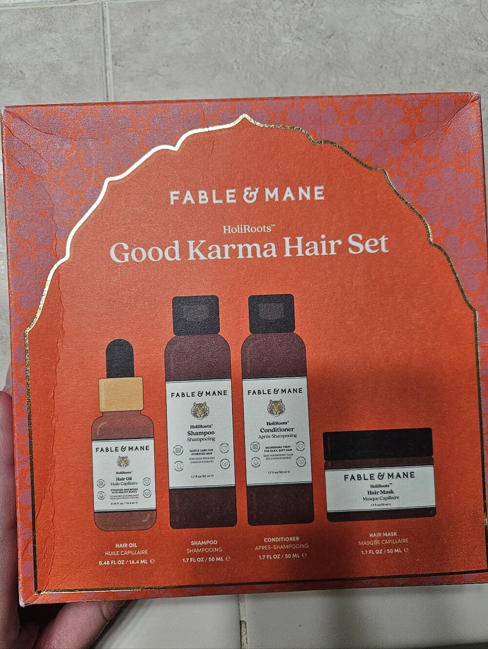 NWT Fable And Mane Holiroots Good Karma Hair Set